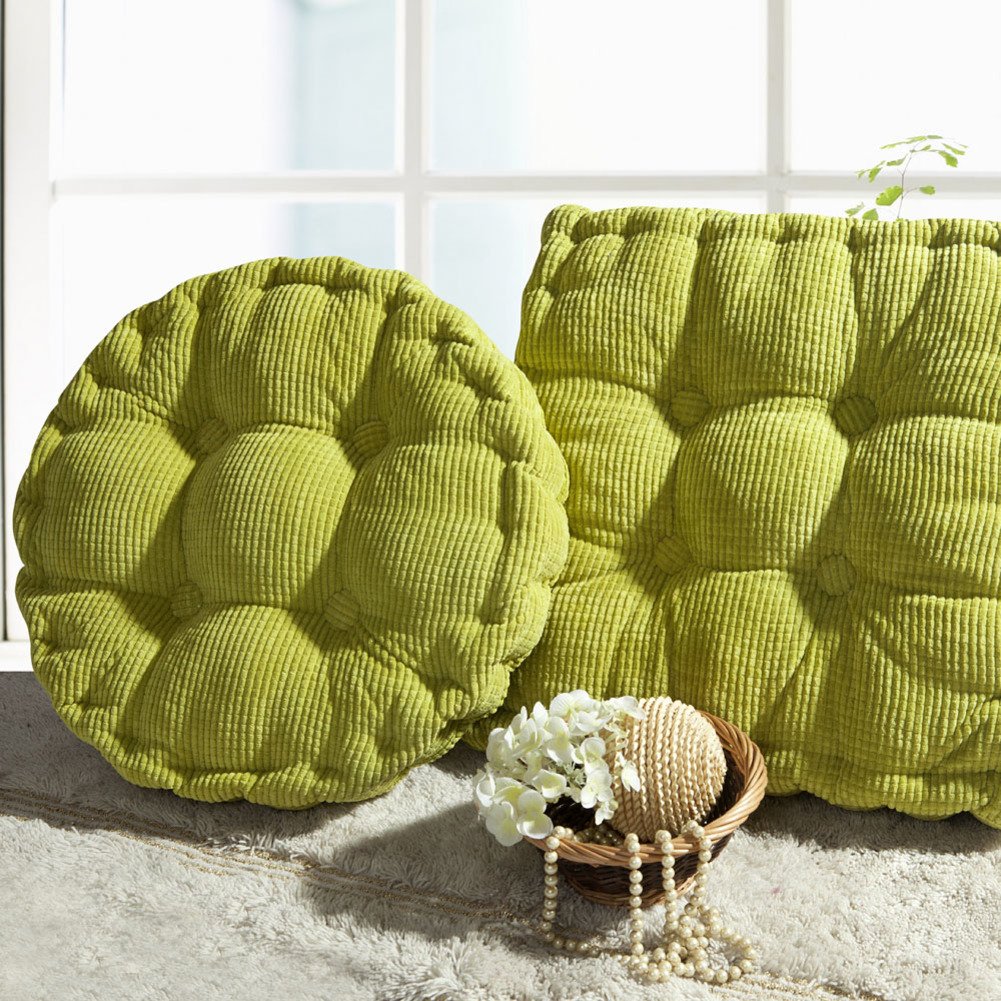 Tapis coussin de chaise bureau rond rembourré 45cm de diamètre