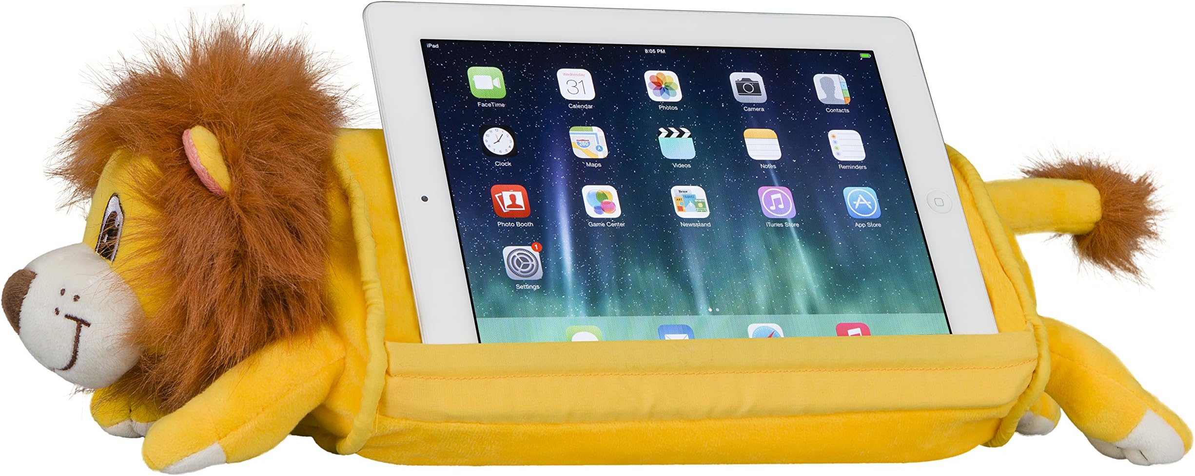 LapGear Lap Pets Tablet Pillow Stand - Lion - Fits Most Tablet Devices - Style No. 36119