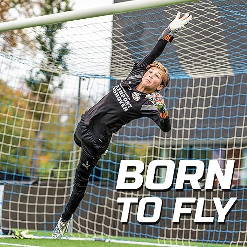 Miniatura 3 de GRIPMODE Mania - Guantes híbridos de portero para adultos y niños con forro de látex Griptec, adecuados para todo tipo de clima, protección para