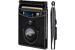 EDSEE Air Tag Wallet, Minimalist Front Pocket Wallet for Men with RFID Blocking Protection