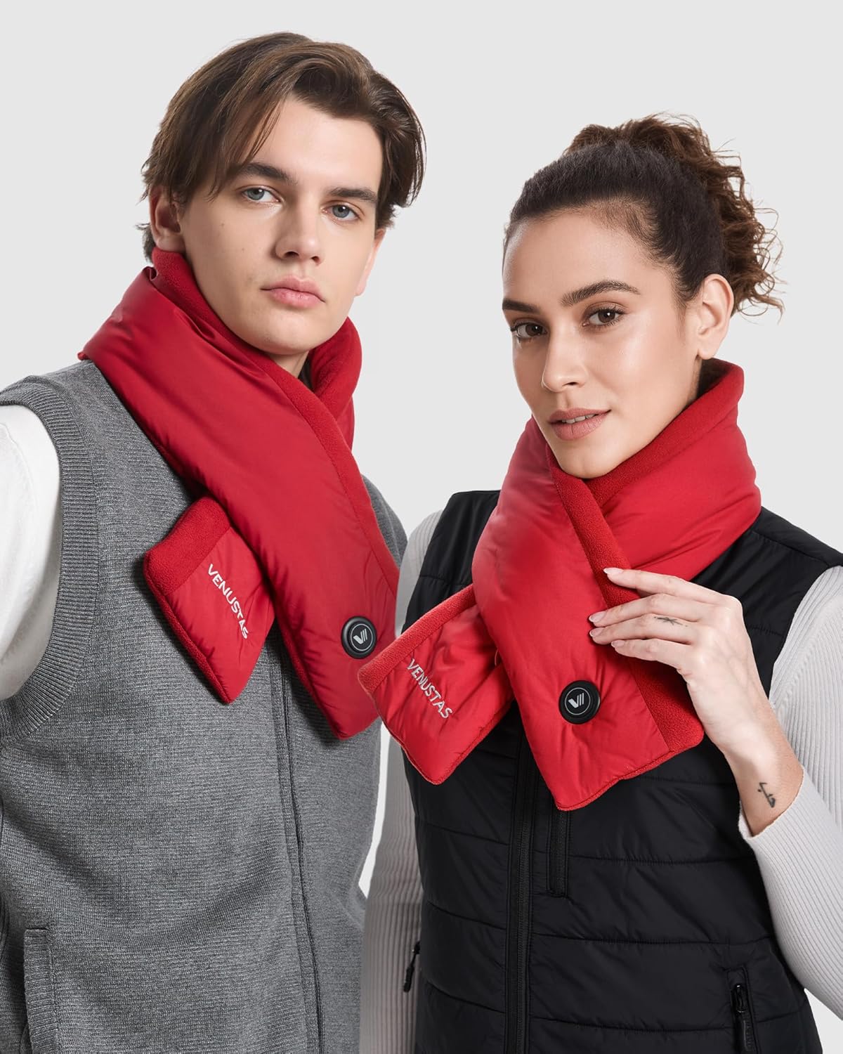 Venustas Heated Scarf with Battery, Up to 20H Runtime, Rechargeable Heated Neck Warmer for Women Men - Image 5