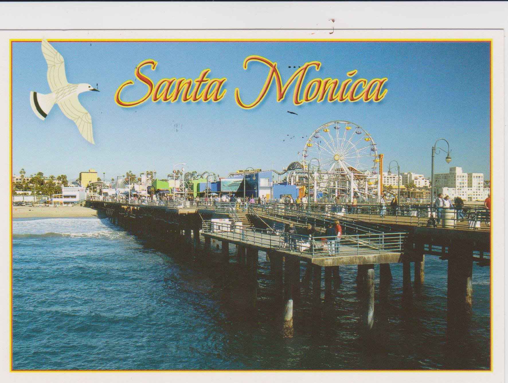 Amazon.com : T-725 SANTA MONICA CALIFORNIA POSTCARD - From