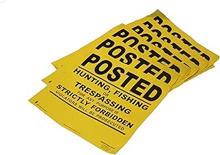 Minuteman Signs | x50 Heavy Gauge 13mil Vinyl Posted Signs with Your Customized Information (Yellow)