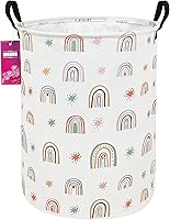 Vista 7 de Cesta de lavandería grande de tela de lona ligera, cesta de almacenamiento para juguetes, ropa sucia plegable, impermeable, para dormitorios