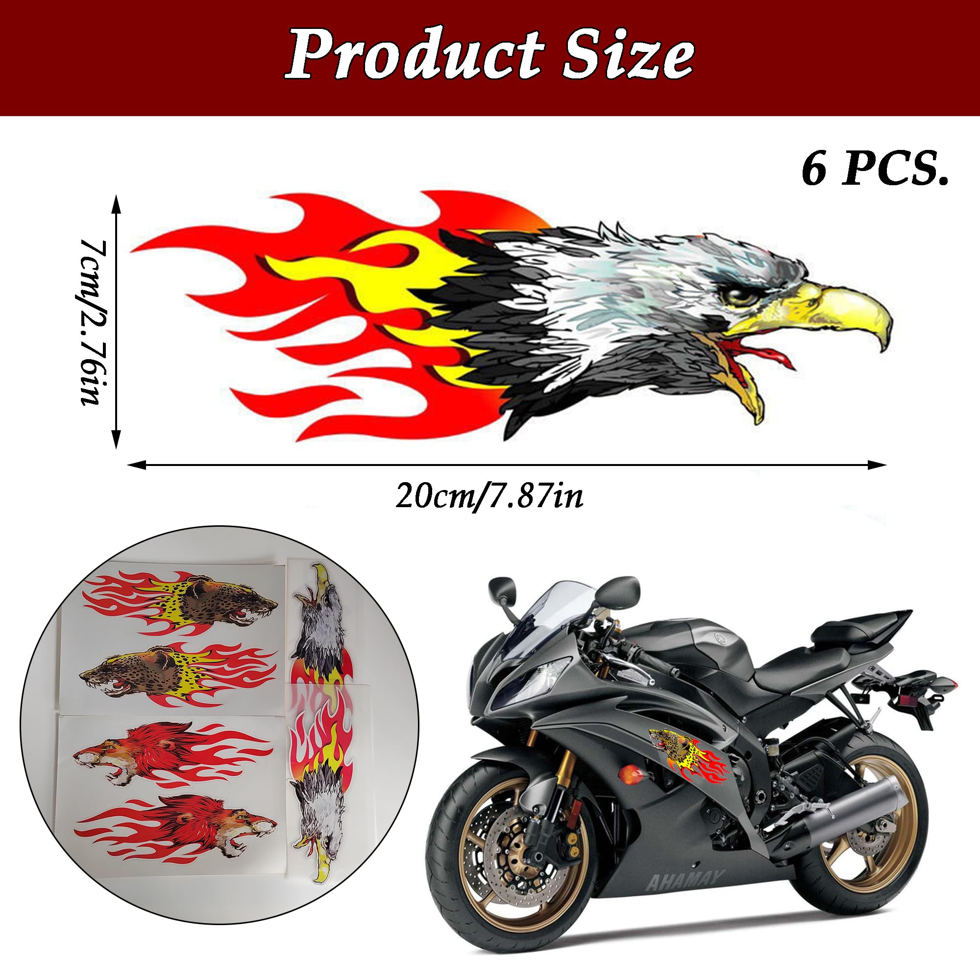 Stickers Flammes ISecur - Déco Adhésive Ultra Résistante Pour Voiture, Moto, Casque Et Plus