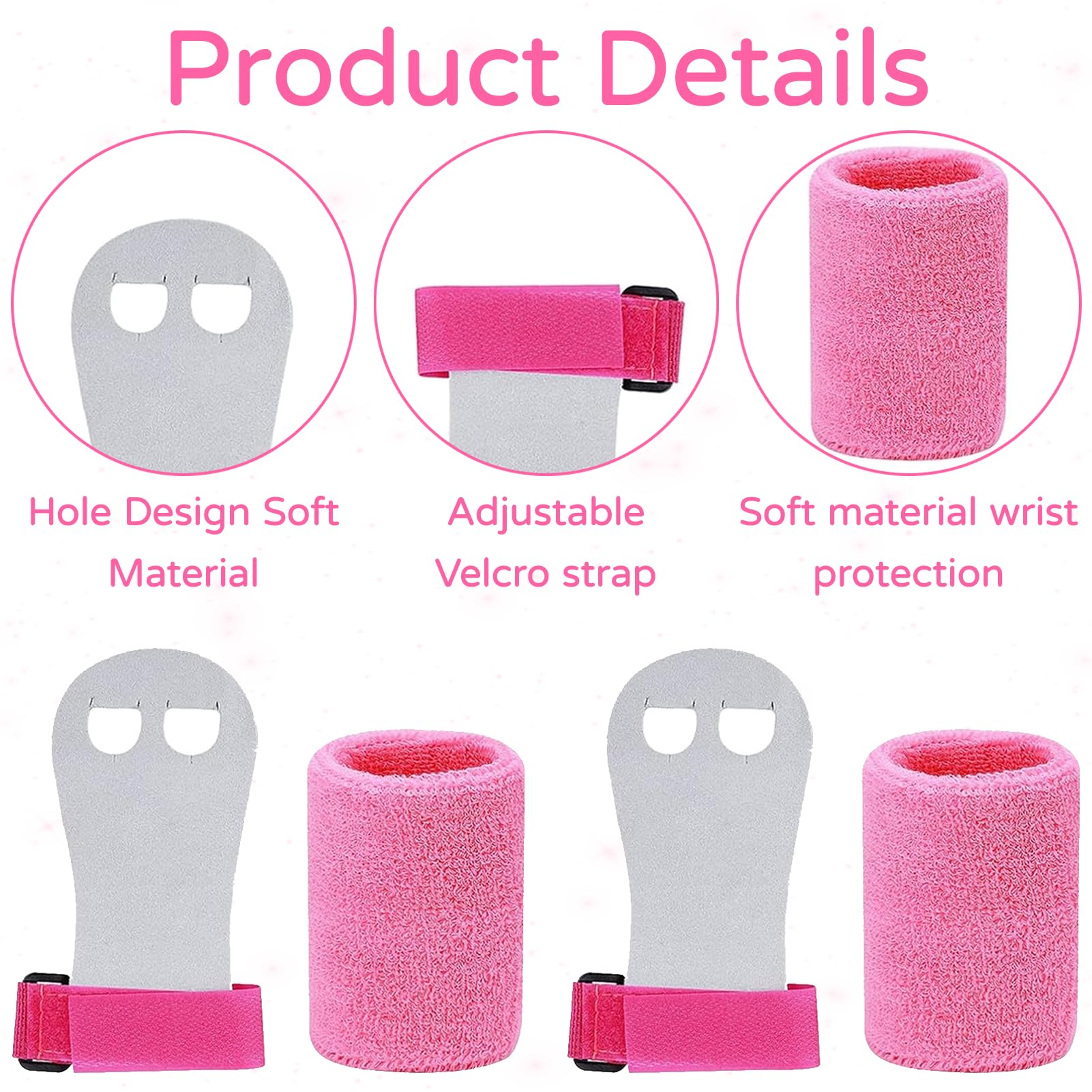 Manique Gymnastique Fille Barre Asymétrique Ensemble Fitness 4 Pièces