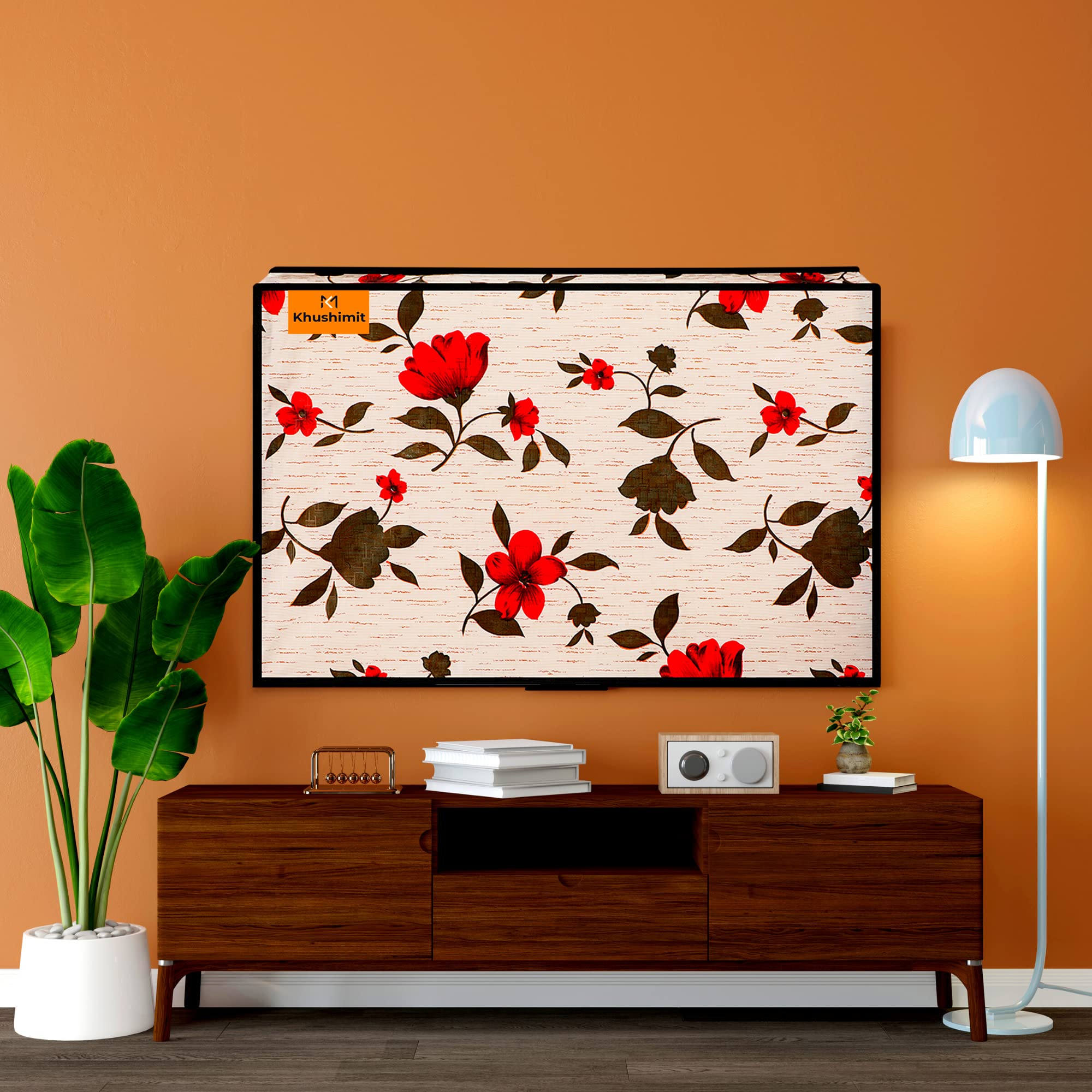 Khushimit® 55-inch LED LCD Smart TV Cover | Transparent 30 MM Polythene Layer for Clear View Dust Free | Polyvinyl Chloride Printed Waterproof and Oil-proof Fabric |Compatible for All Brand TV 55 inch (B0BBVH6WLR) Amazon Price History, Amazon Price Tracker
