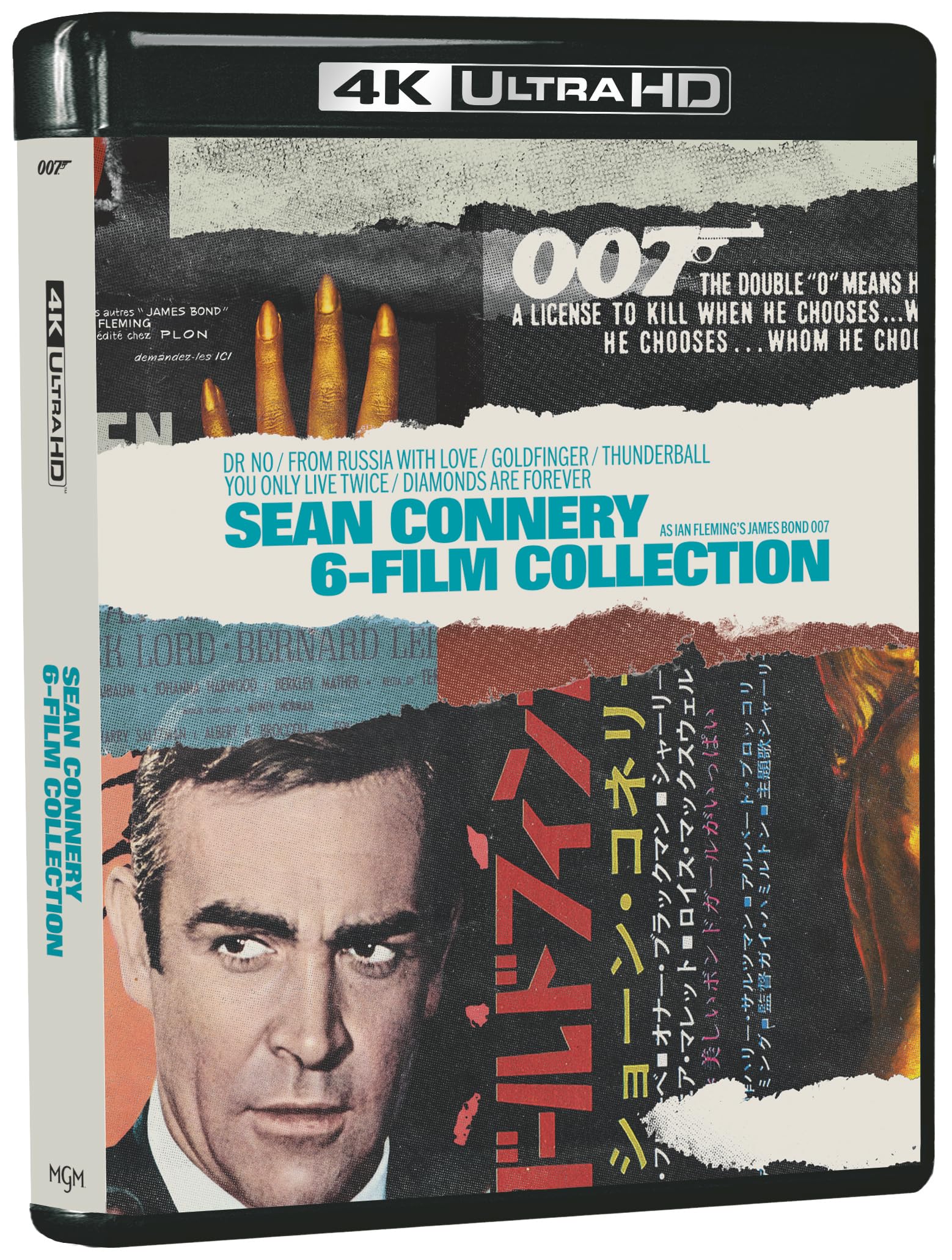 James Bond: Sean Connery 6-Film Collection (Vanilla Version) [12xBlu-Ray 4K] (Sous-titres français)