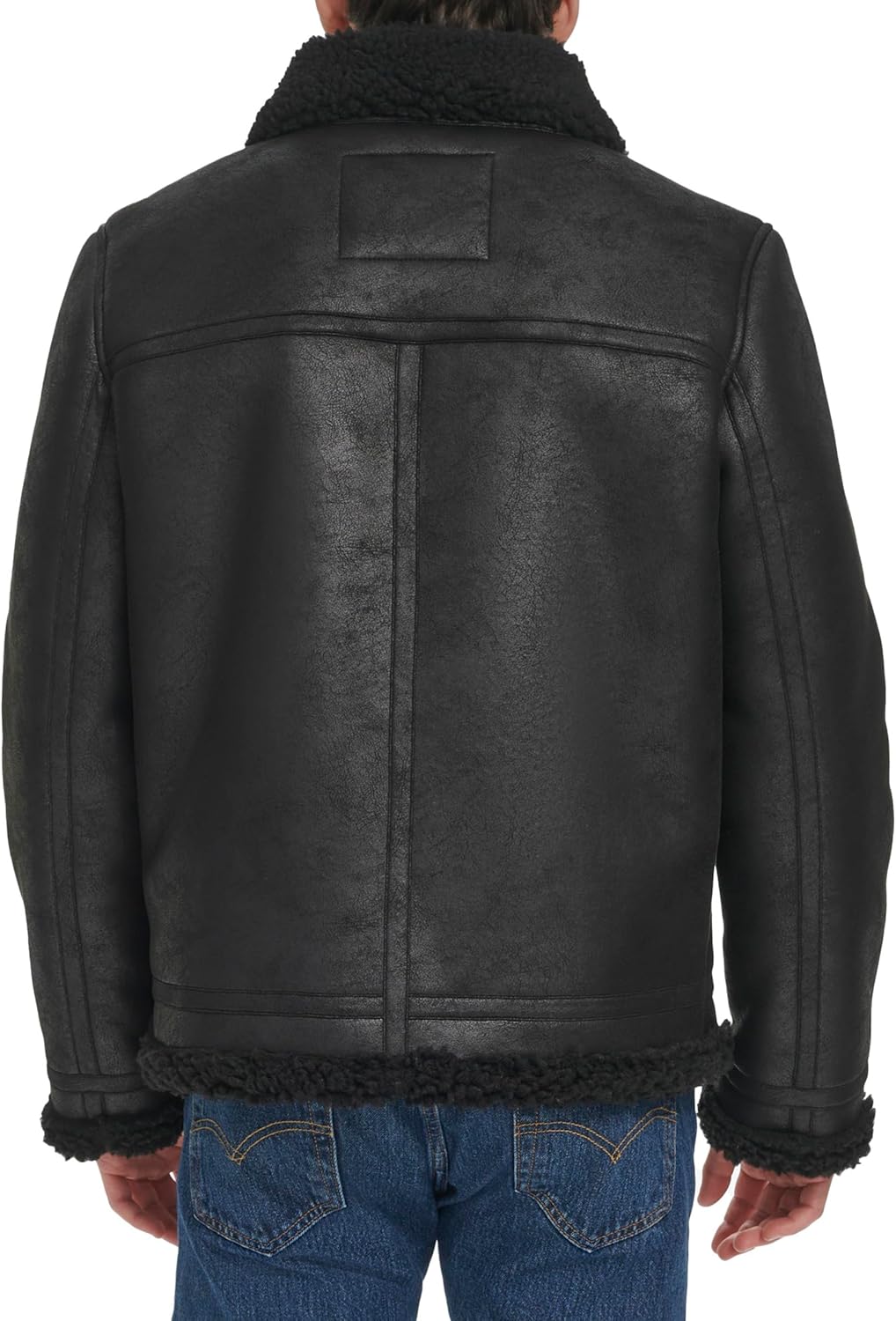 Levi's Men's Faux Shearling Rancher Aviator Jacket