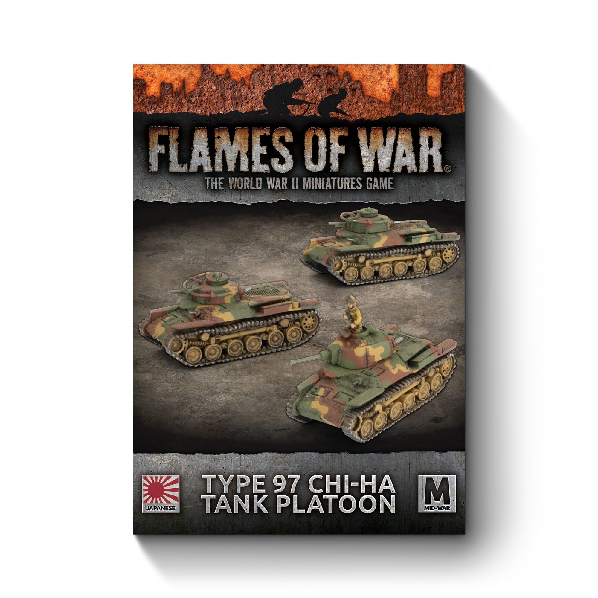 Battlefront Miniatures Flames Of War Chi-Ha Tank Platoon Japanese Type 97 Mid-War