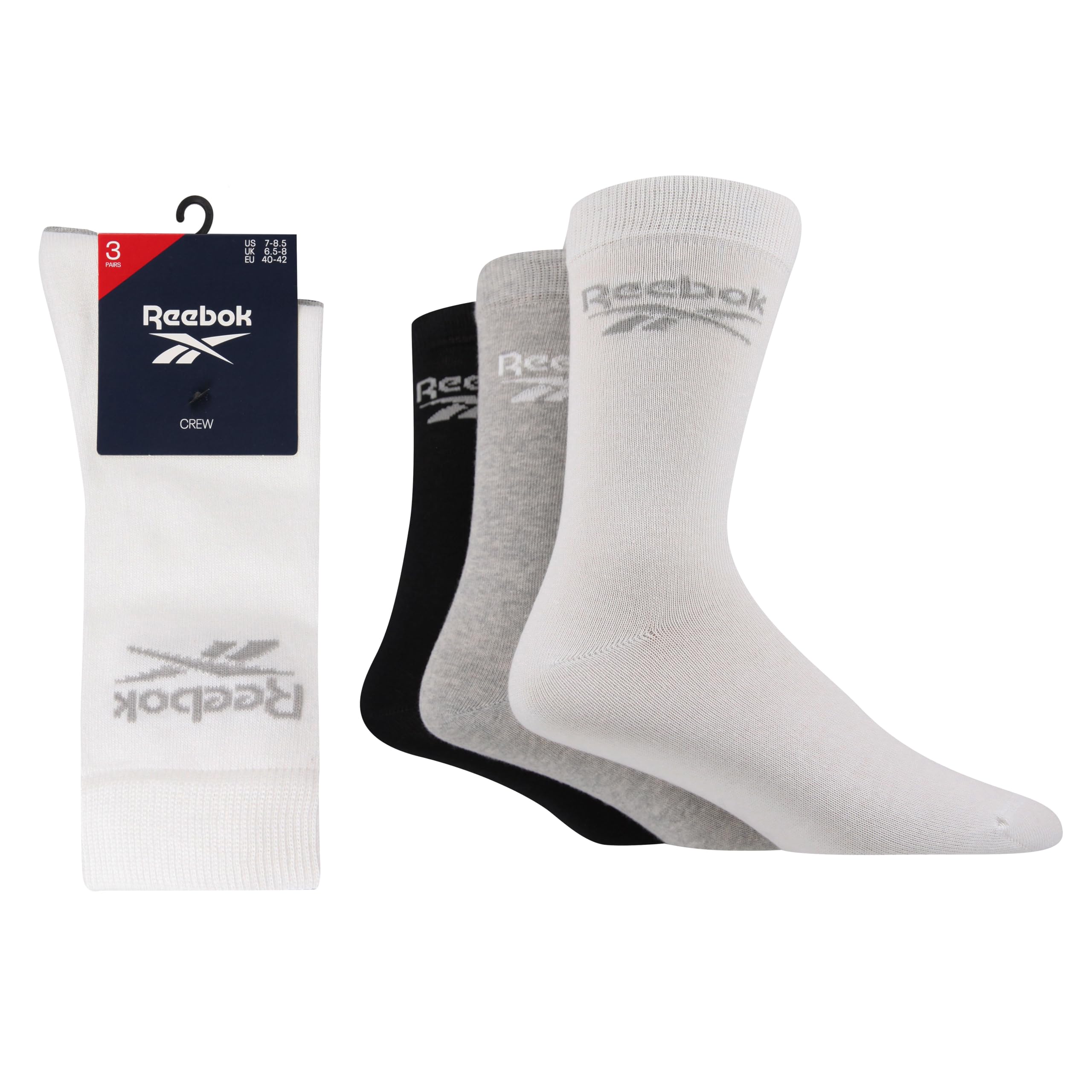 Reebok   Core Crew Socks in Size 7 - 11, Sports Direct