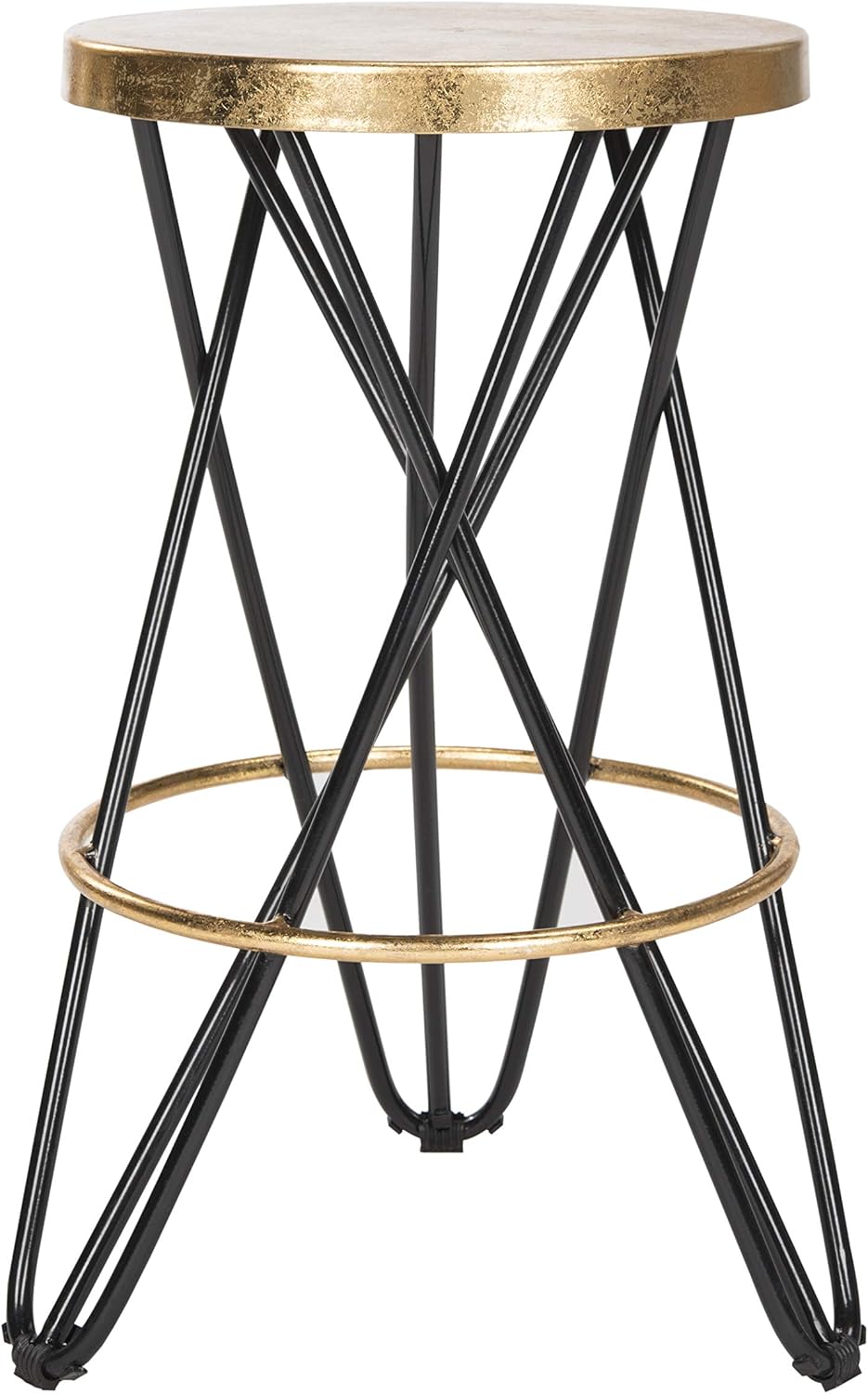 Safavieh Lorna Counter Bar Stool, Black/Gold