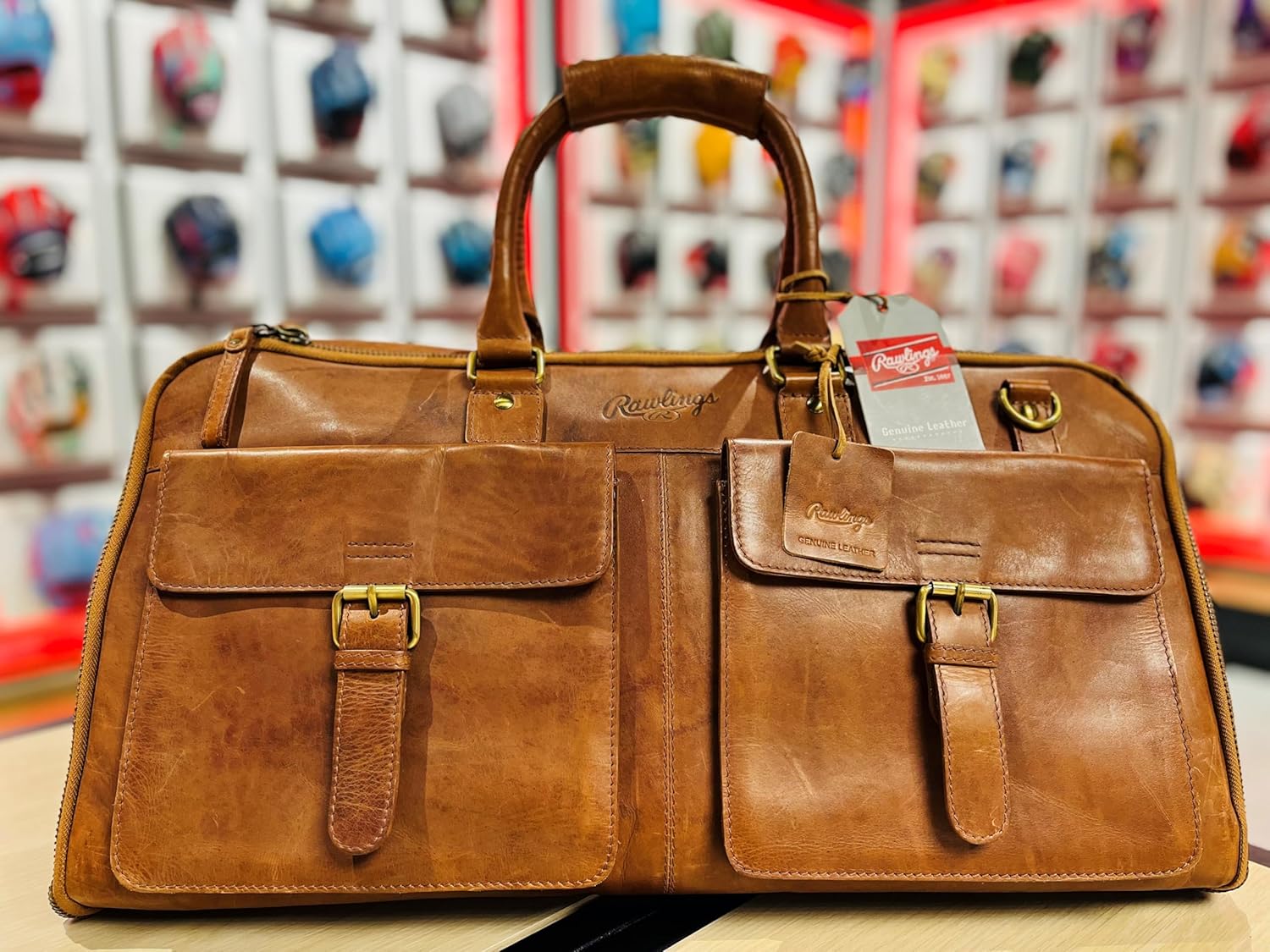 Rawlings | Leather Weekender Duffle Bag Collection | Genuine Leather | Multiple Styles & Colors