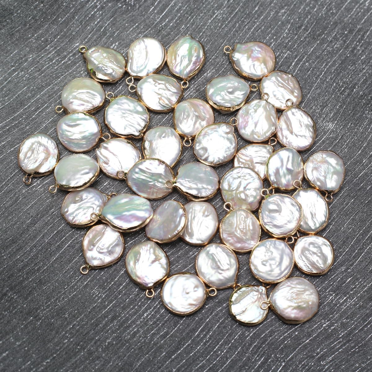 QSLLER 5pcs Natural Pearl Pendants Irregular Multiple Shapes Cultured Freshwater Baroque Pearl Charms for Jewelry Making Gift - Image 2