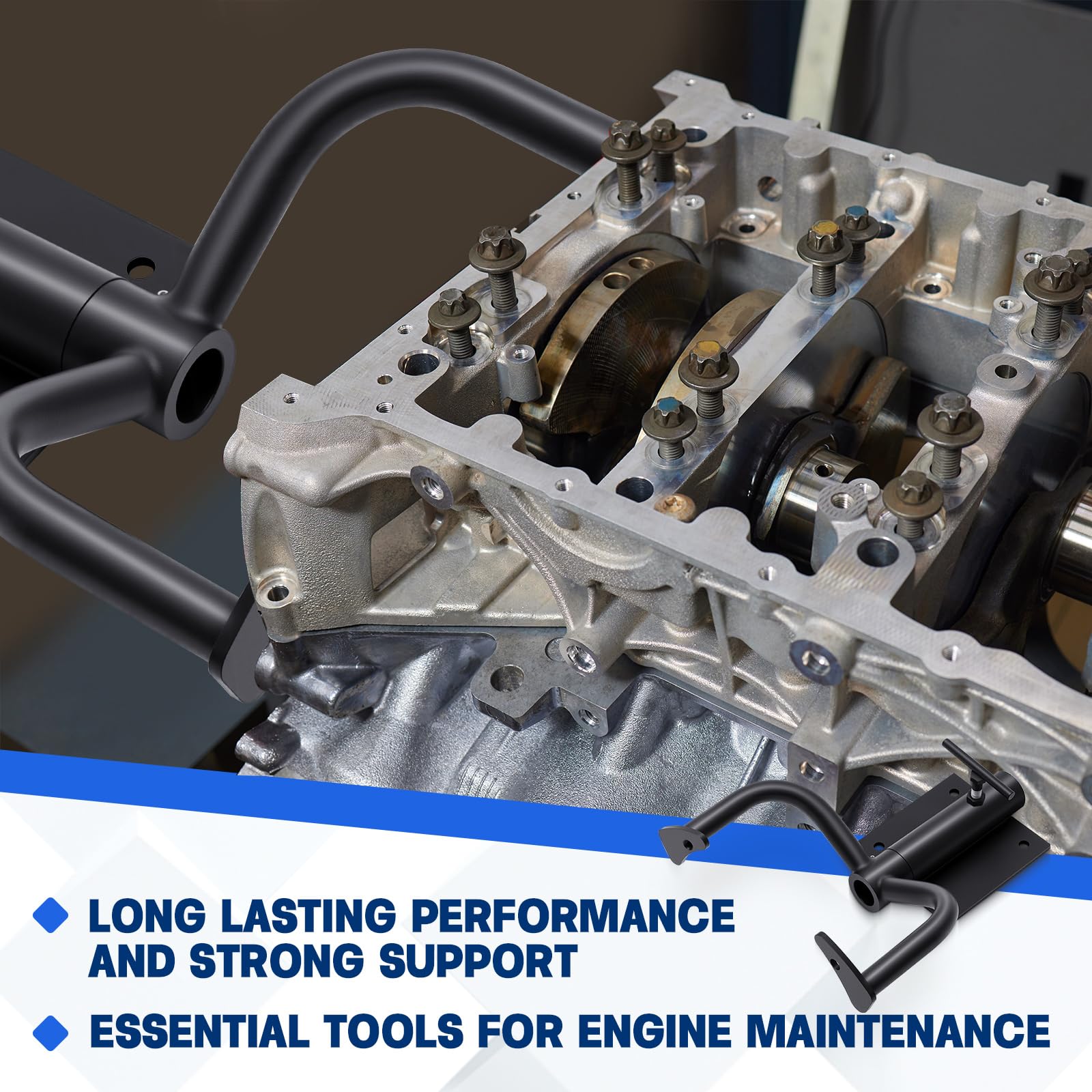 Zonon Supporto motore da banco per ricostruzione supporto motore in ferro per Maggiolino 1950-1979, T2 Bay 1968-1971 (1600 verticale), T2 Split 1950-1967, Karmann Chia 1960-1974, Beetle Cabrio 1951