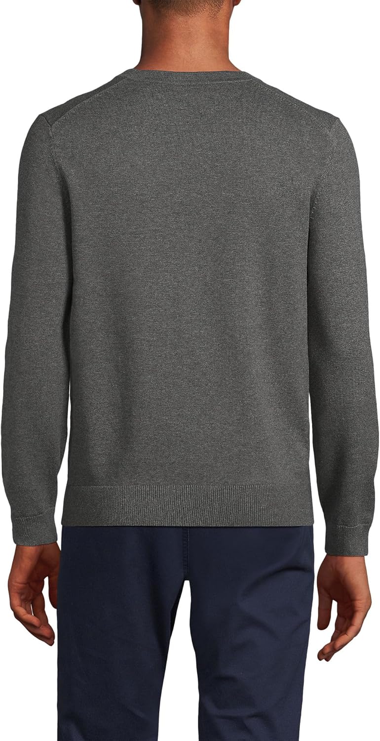 Lands' End Men's Fine Gauge Cotton Cardigan