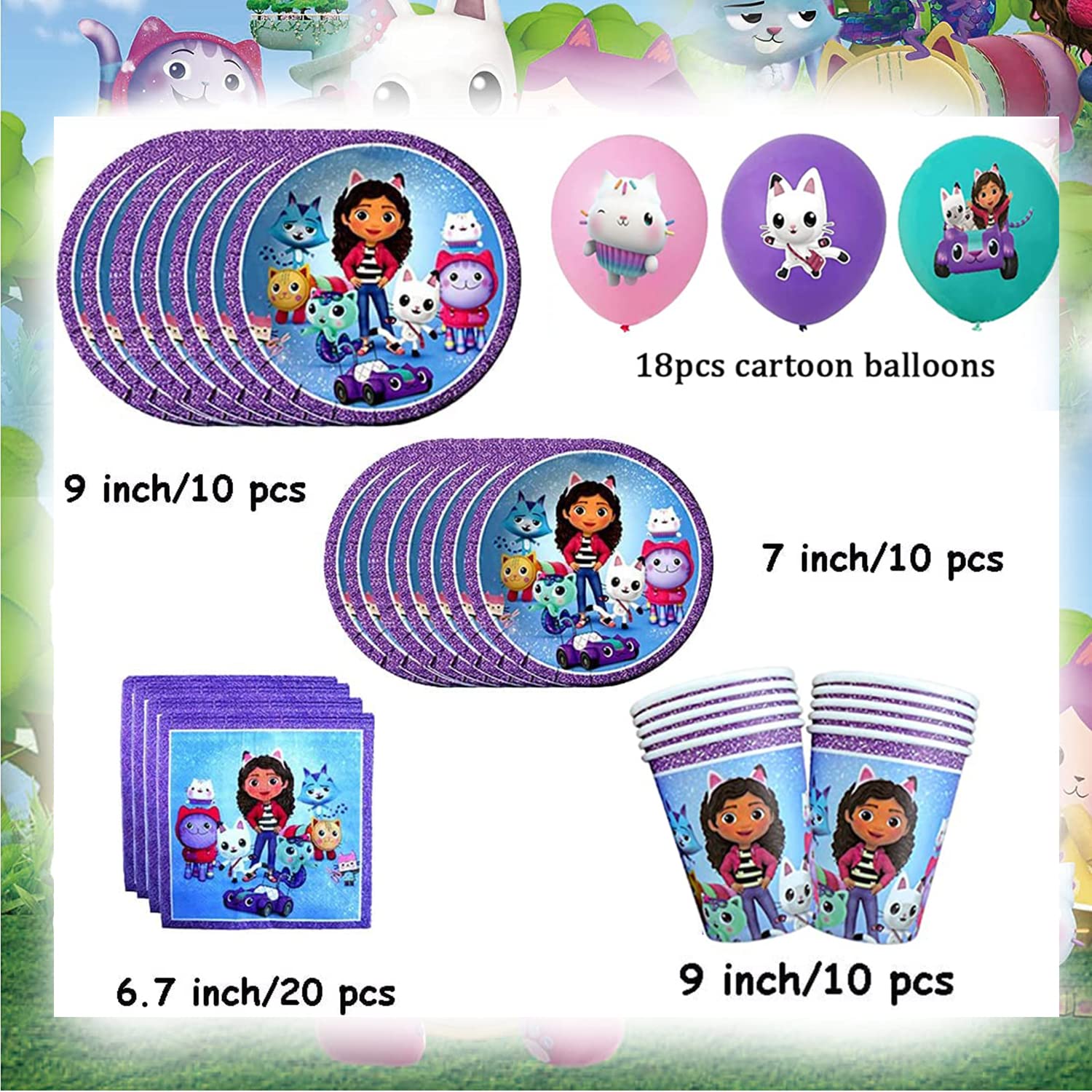 Kit Vaisselle Fête Anniversaire Enfant - Assiettes, Verres, Serviettes - Décorations Festives Complètes