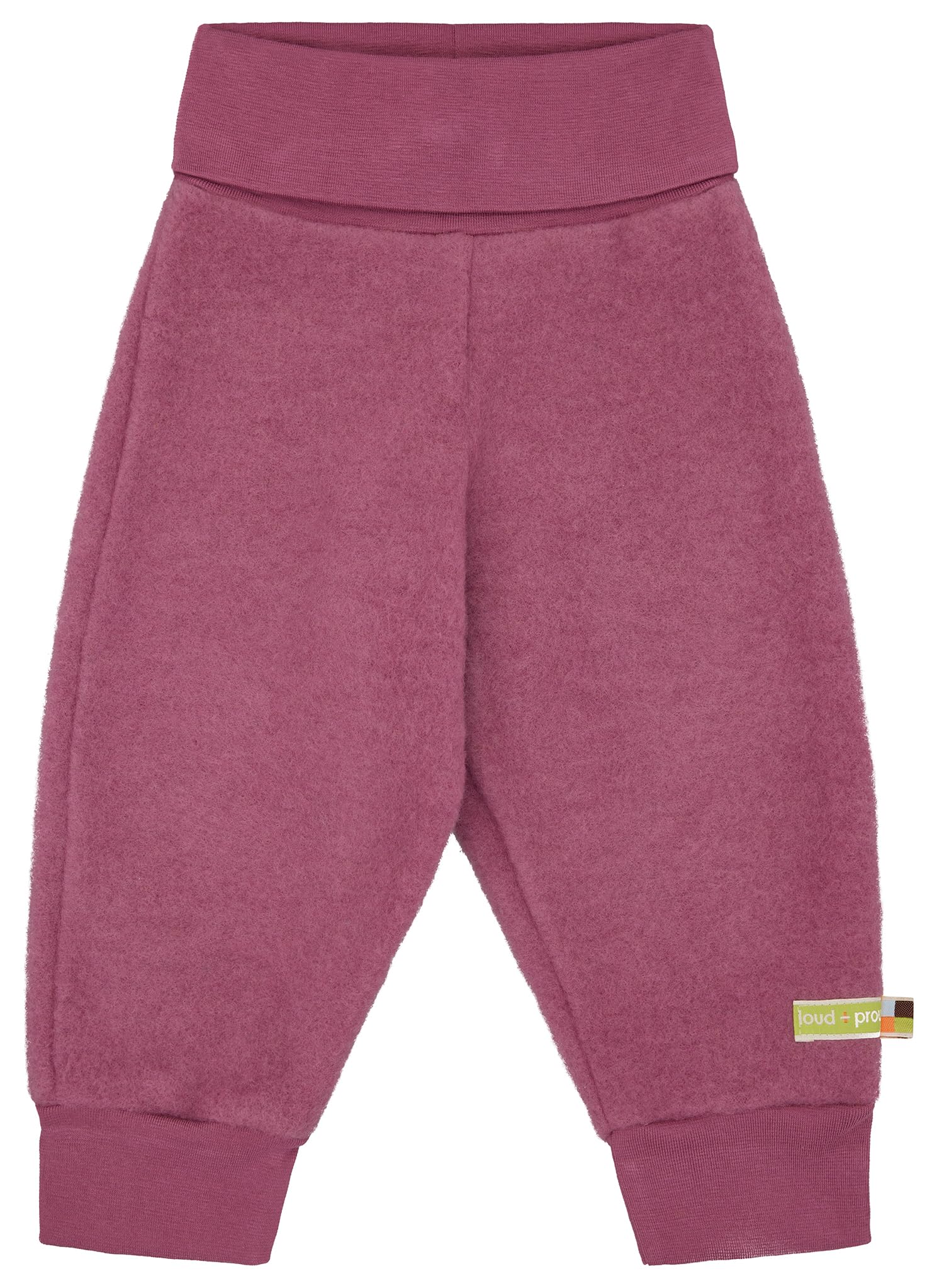 Loud + Proud Mädchen Hose Wollfleece, GOTS Zertifiziert
