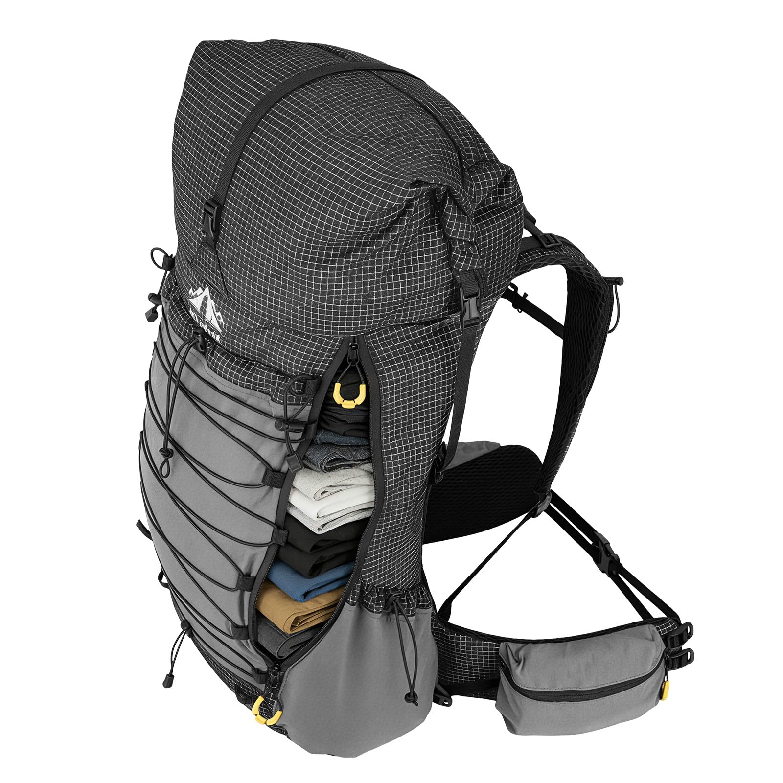 Night Cat Wanderrucksack Herren Damen 70L: Ultraleicht Rucksack mit Rahmen Für Outdoor Camping Trekking Wandern Hiking