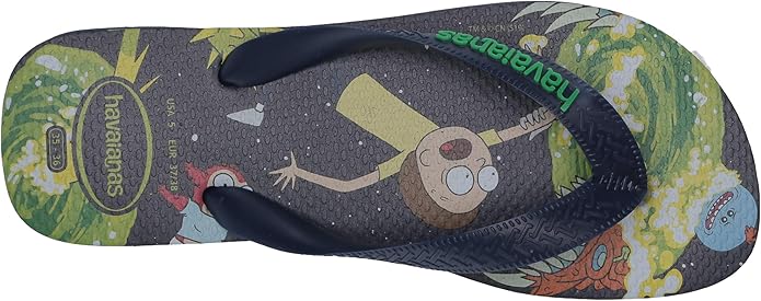 rick and morty flip flops