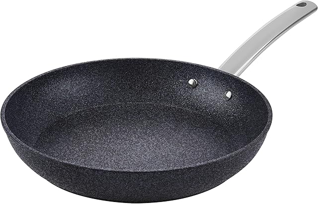 Tower T800029 Trustone Induction Frying Pan, Non Stick, Easy to Clean, Dishwasher Safe, Violet Black, 28 cm