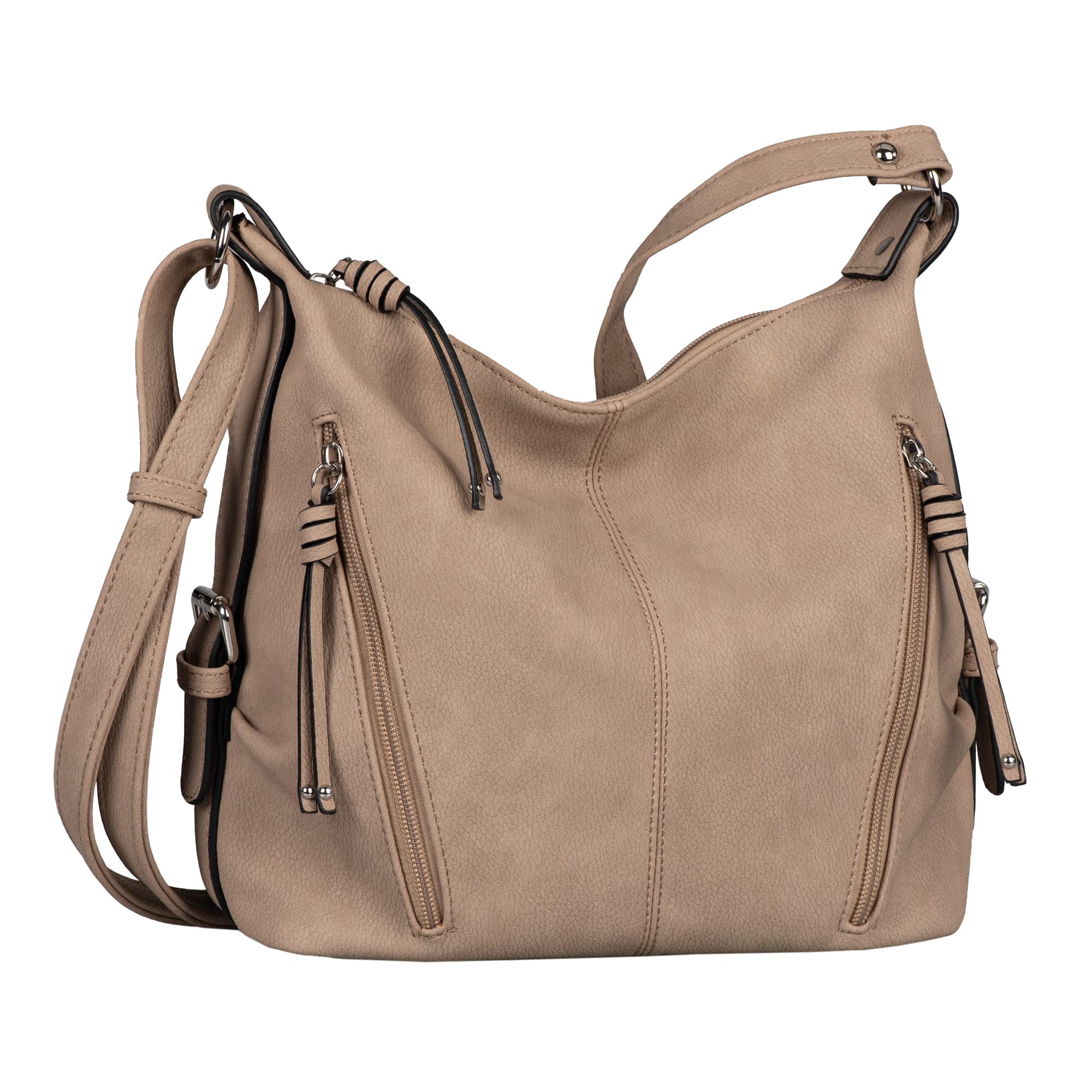 TOM TAILOR Caia Women's Shoulder Bag Crossbody Bag Medium, beige, 26x12x26, 002594