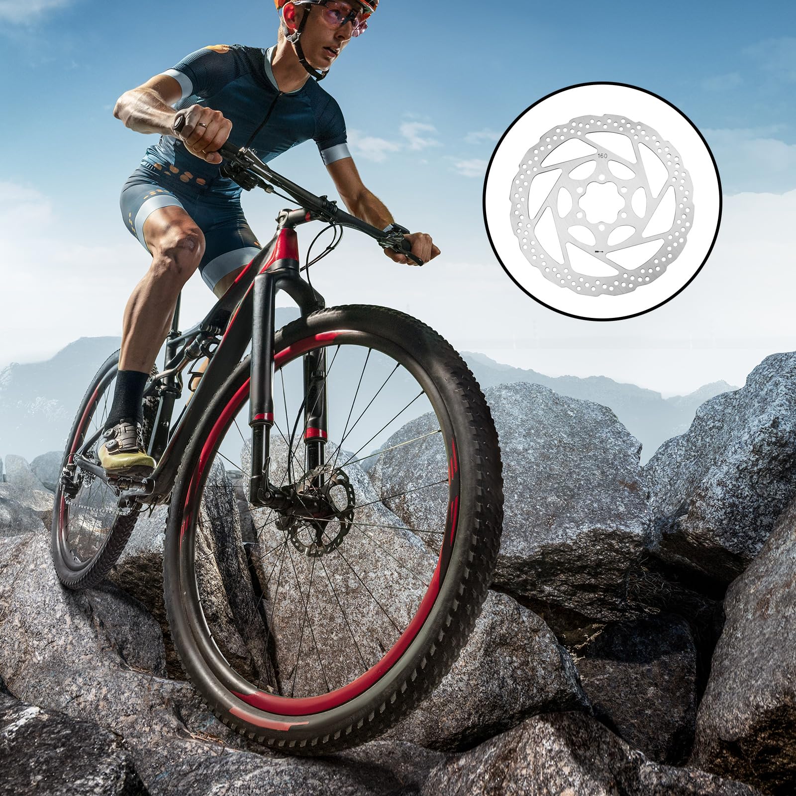 Disco Freno Bici 180mm - Acciaio Inox 1cr13, 6 Fori, Per MTB E Bici Da Strada - Foto 12