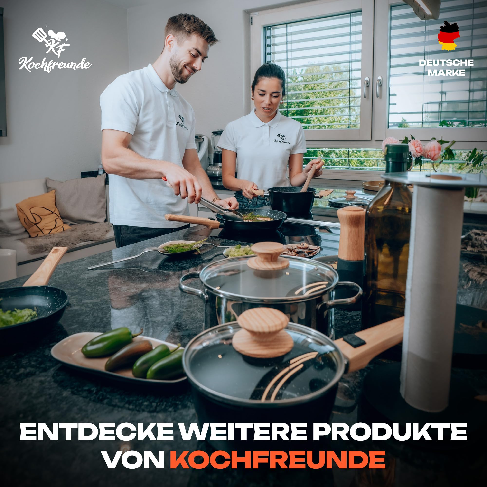 Pfannenset 3-teilig, Pfanne 20, 24, 28 cm, [Abnehmbarer Griff] Antihaft Beschichtete Bratpfanne Induktion, PFOA-Frei Induktionspfanne, geeignet für alle Herdarten