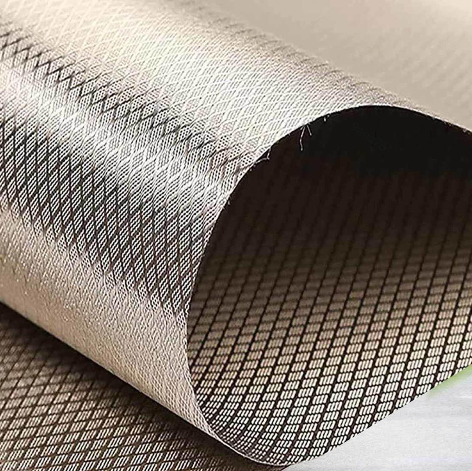 EMF Protection Faraday Fabric EMF Fabric Cloth RFID Blocking Fabric Faraday EMI Isolation for Conductive Pads, Smart Meters,silver-1x1.1m