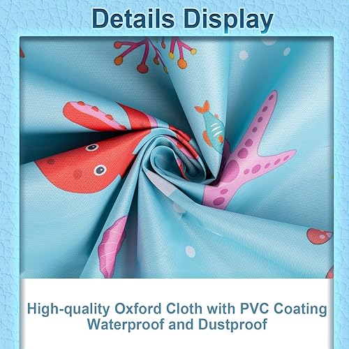 Miniatura 5 de Cubierta redonda para piscina de 71 pulgadas, plegable para niños, cubierta solar para piscina de perros, bañera de niños, cubierta de seguridad