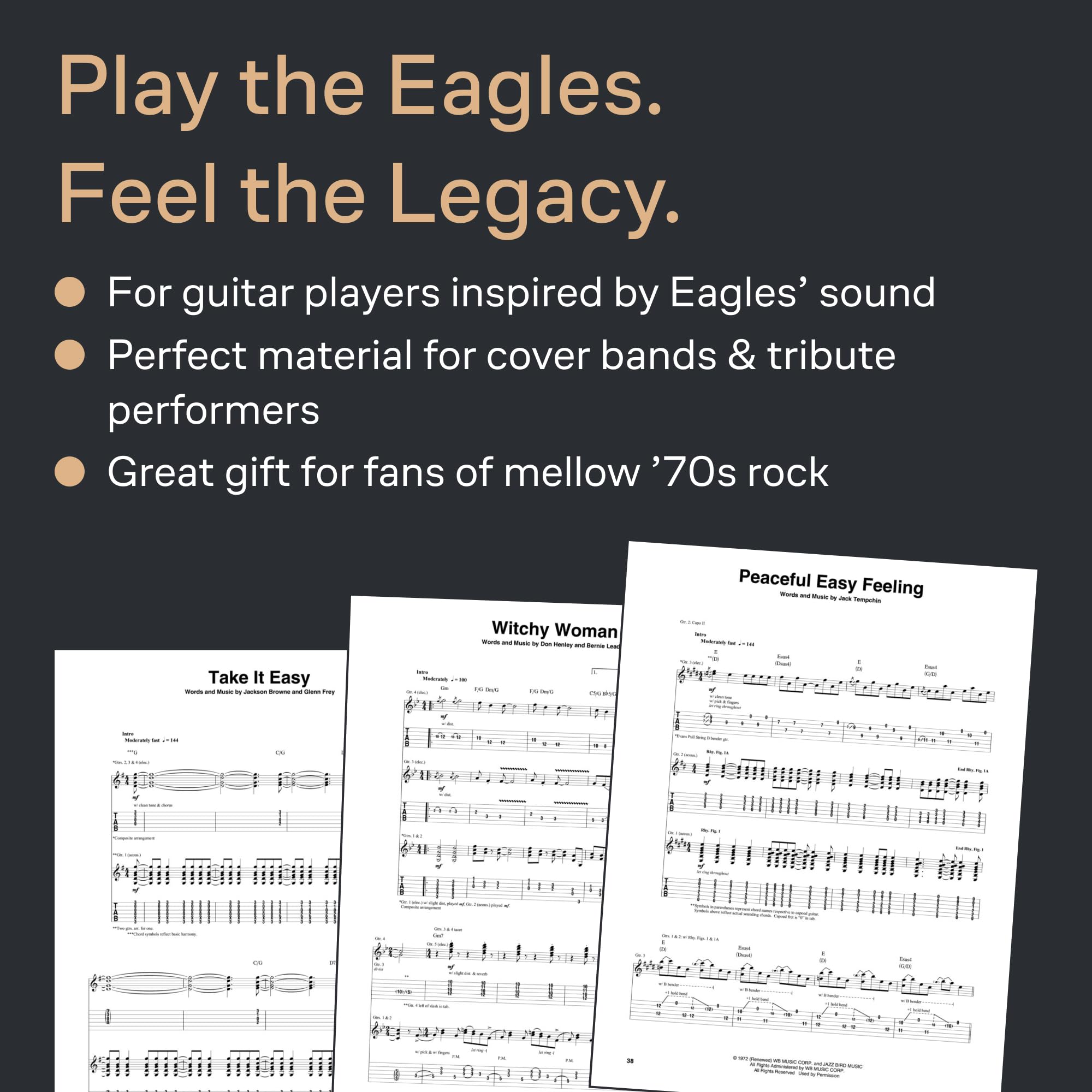 The Very Best of Eagles Guitar Recorded Versions | 33 Classic Rock Songs for Guitar with Note-for-Note Tablature | Hal Leonard Sheet Music Songbook for Electric and Acoustic Guitar Players - Image 5