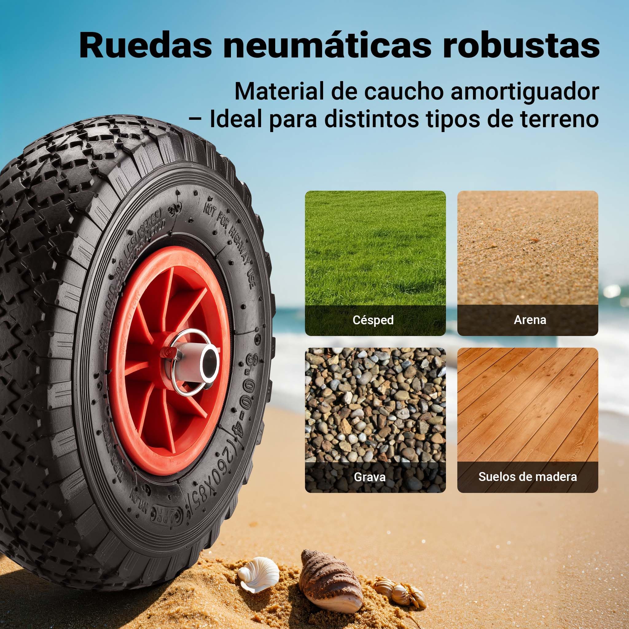 WilTec Carrito para Transporte de Kayak y Canoa, Aluminio