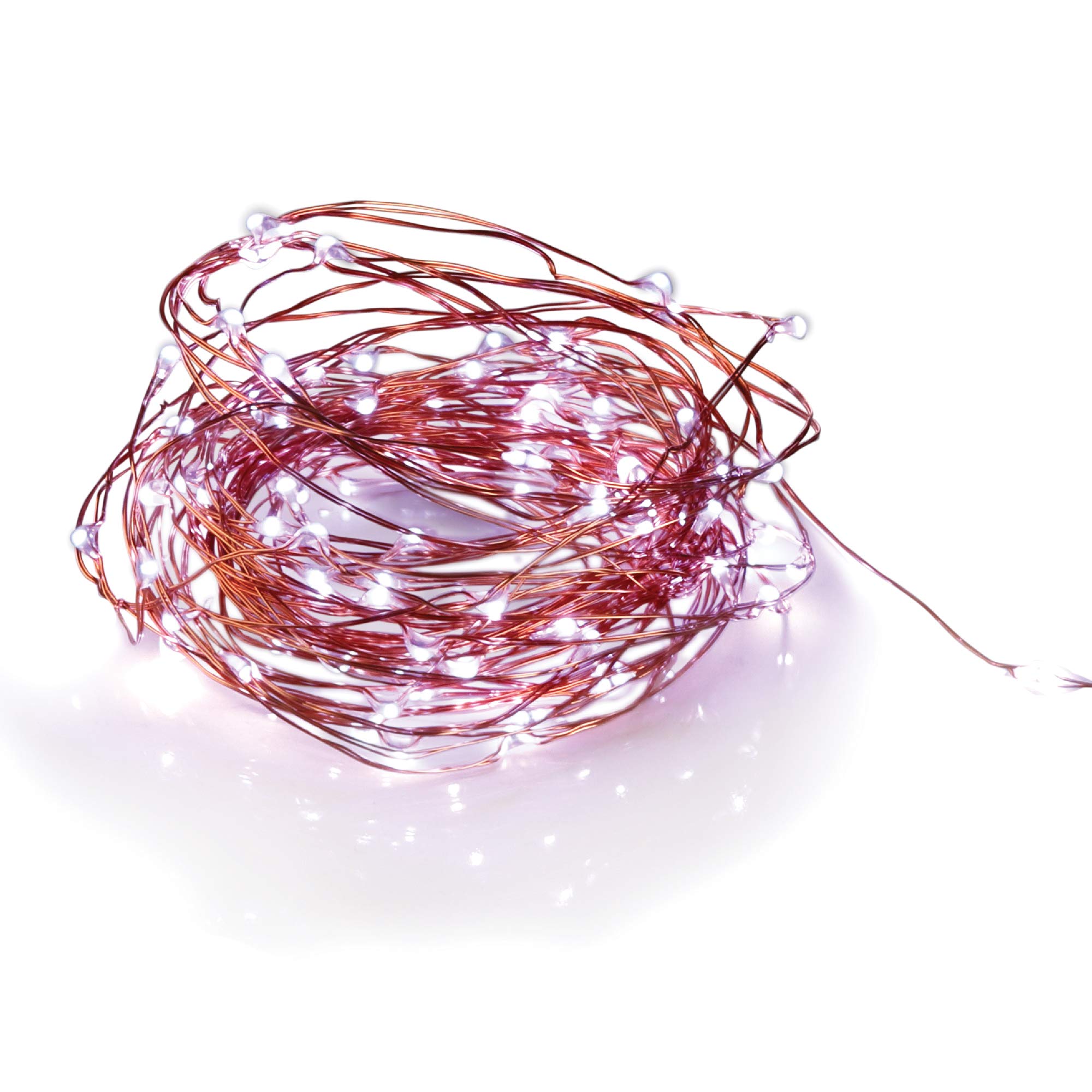 SYSKA LED 10m String Light for The Decorative Look with 100 LED Bulbs, Remote and USB Controller (Cool White)