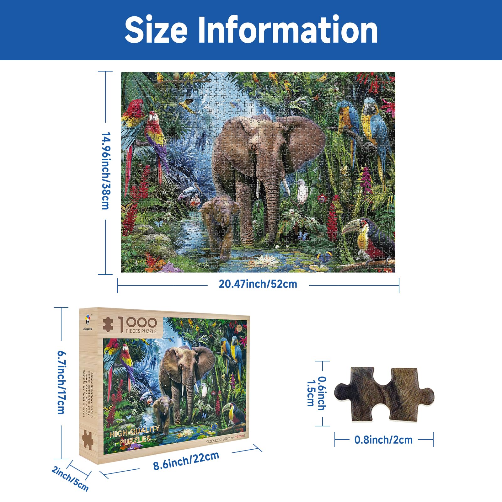 1000pcs ジグソーパズル〜しあわせの森〜【希少品】【格安】 Amazon | CHengQiSM 1000ピース ジグソーパズル スモールピース