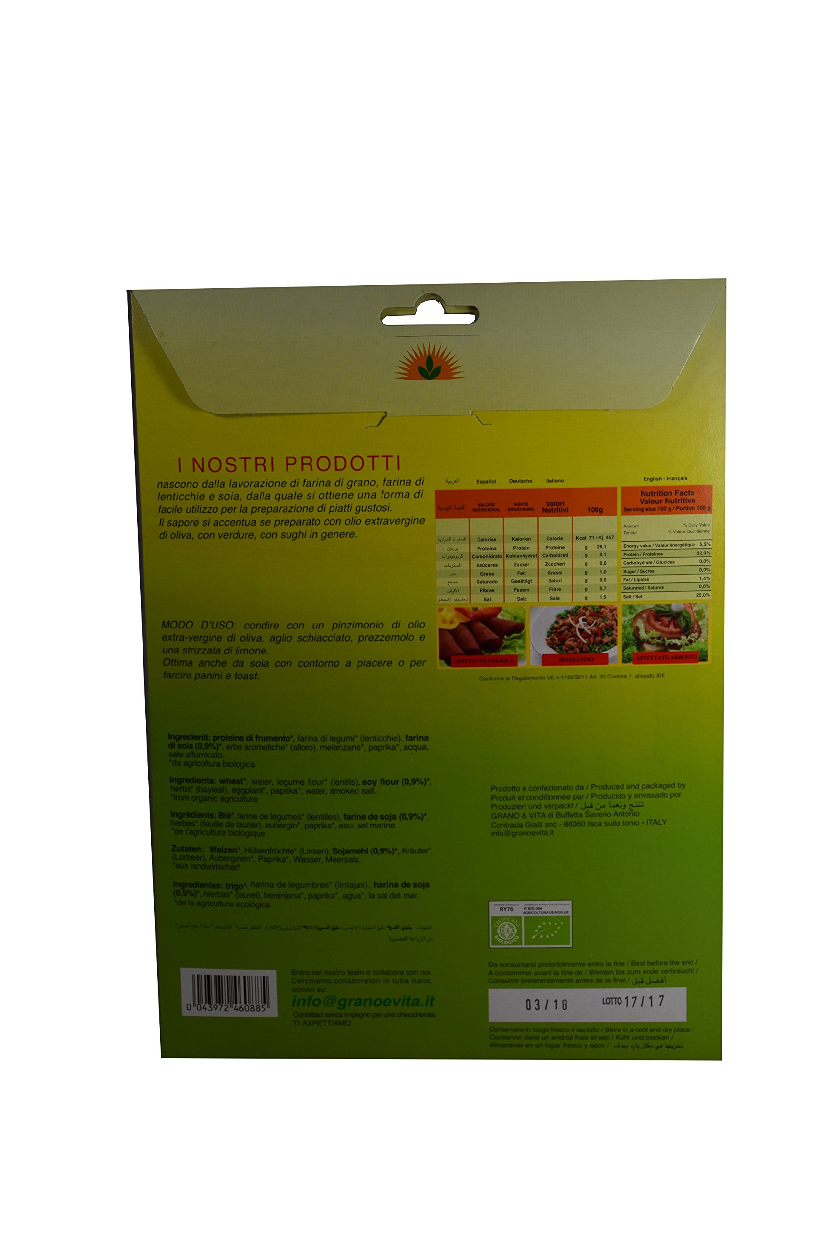 Vegan Aufschnitt Biologisch 100gr