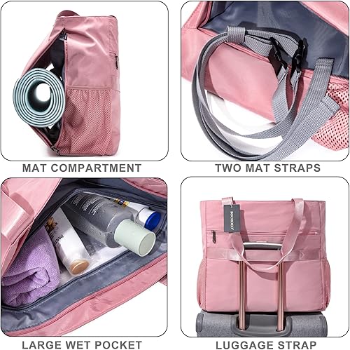 Miniatura 5 de Bolsa para esterilla de yoga, bolsas de yoga y portadores para mujer, bolsa de transporte impermeable para esterilla de yoga con soporte para