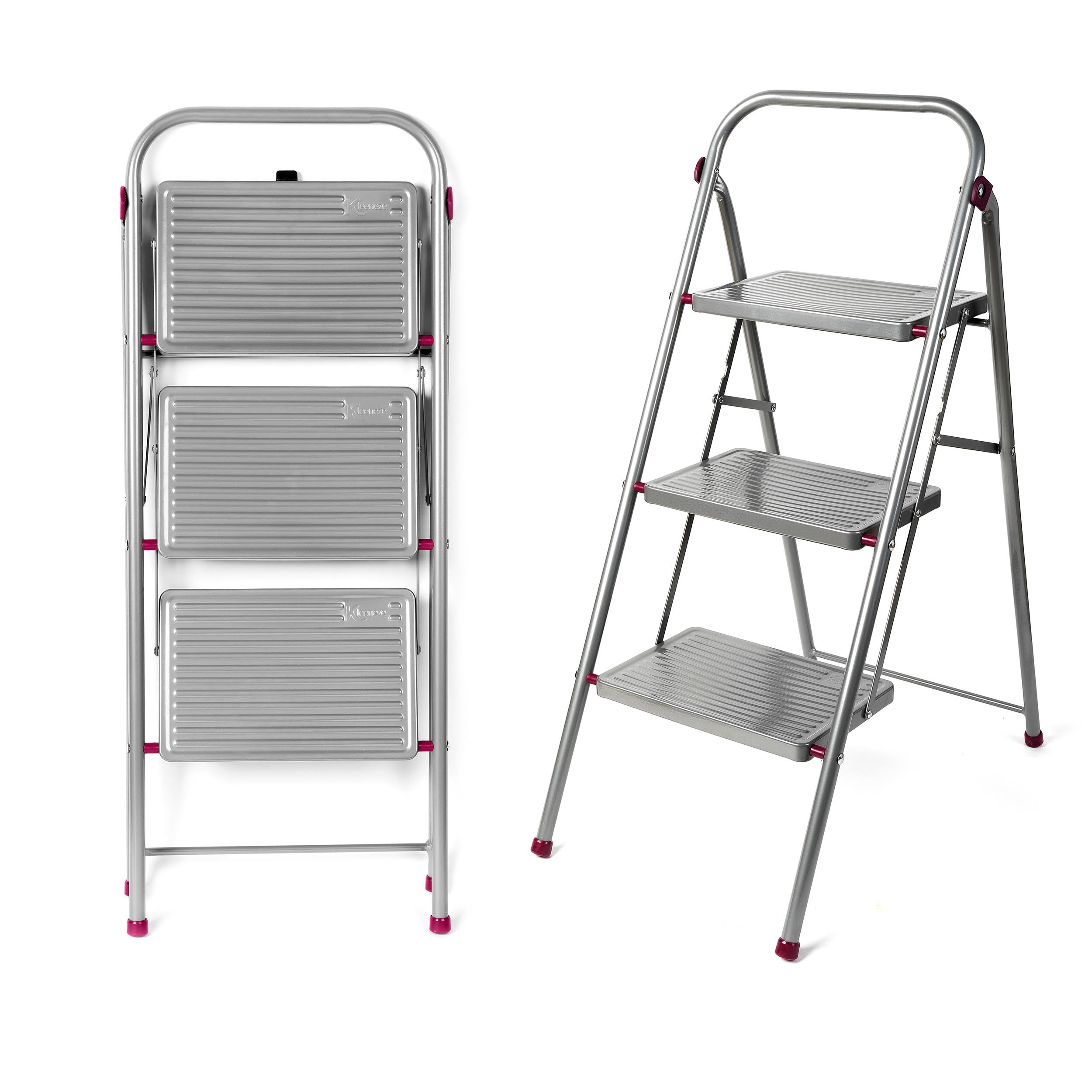Kleeneze Easy Reach 3-Step Stepladder 105 Cm, Folding, 150 Kg
