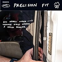 Vista 4 de VanEssential Rejilla completa de malla para puerta trasera, diseñada para furgonetas Ford Transit con techo medio SÓLO - Cierre con cremallera