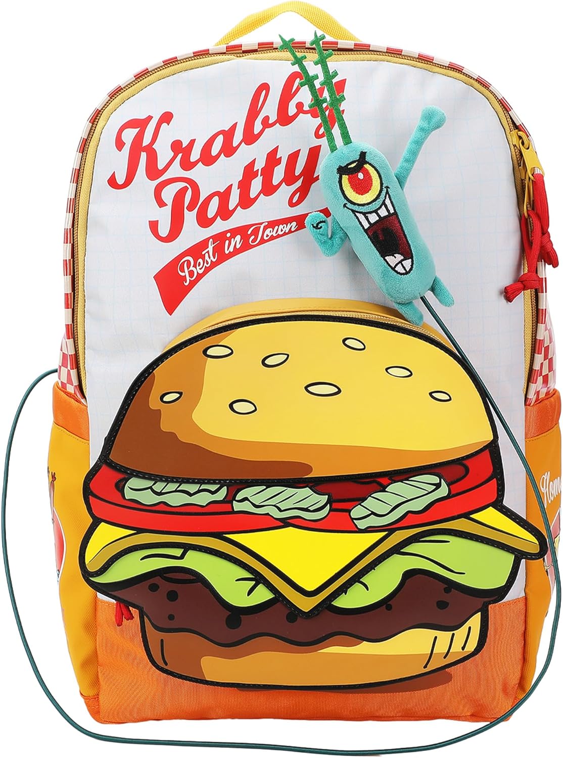 Spongebob Squarepants Krabby Patty Meal Adult 17.5" Backpack