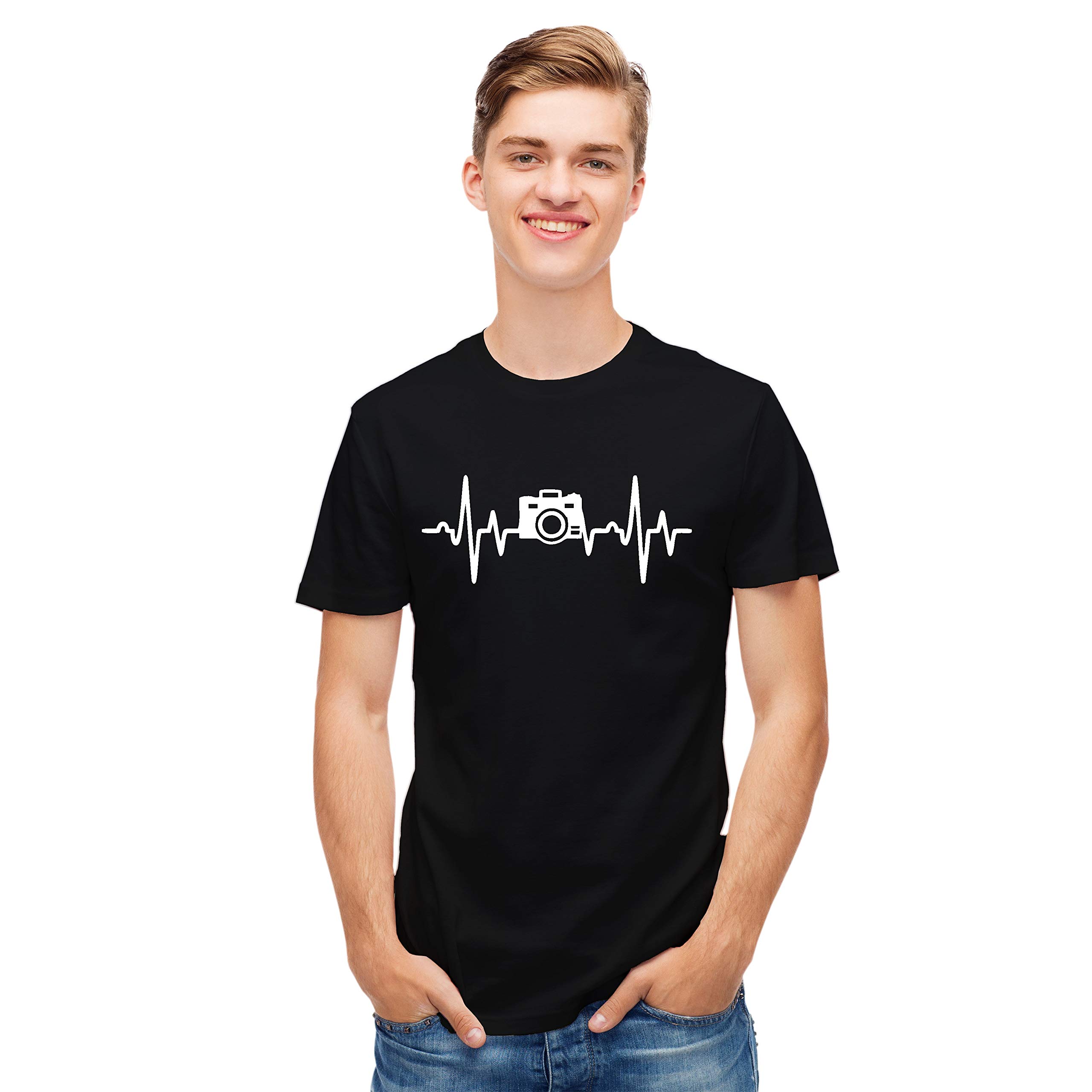 Uniplanet StoreMen's Cotton Camera Love Round Neck T-Shirt