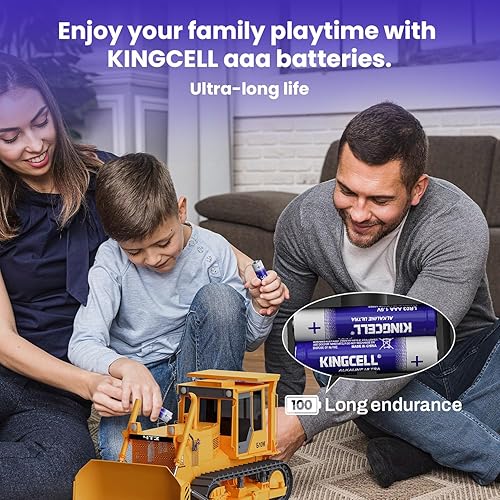 Miniatura 5 de KINGCELL Paquete de 24 pilas AAA alcalinas triples AAA de alto rendimiento con potencia de larga duración para dispositivos domésticos