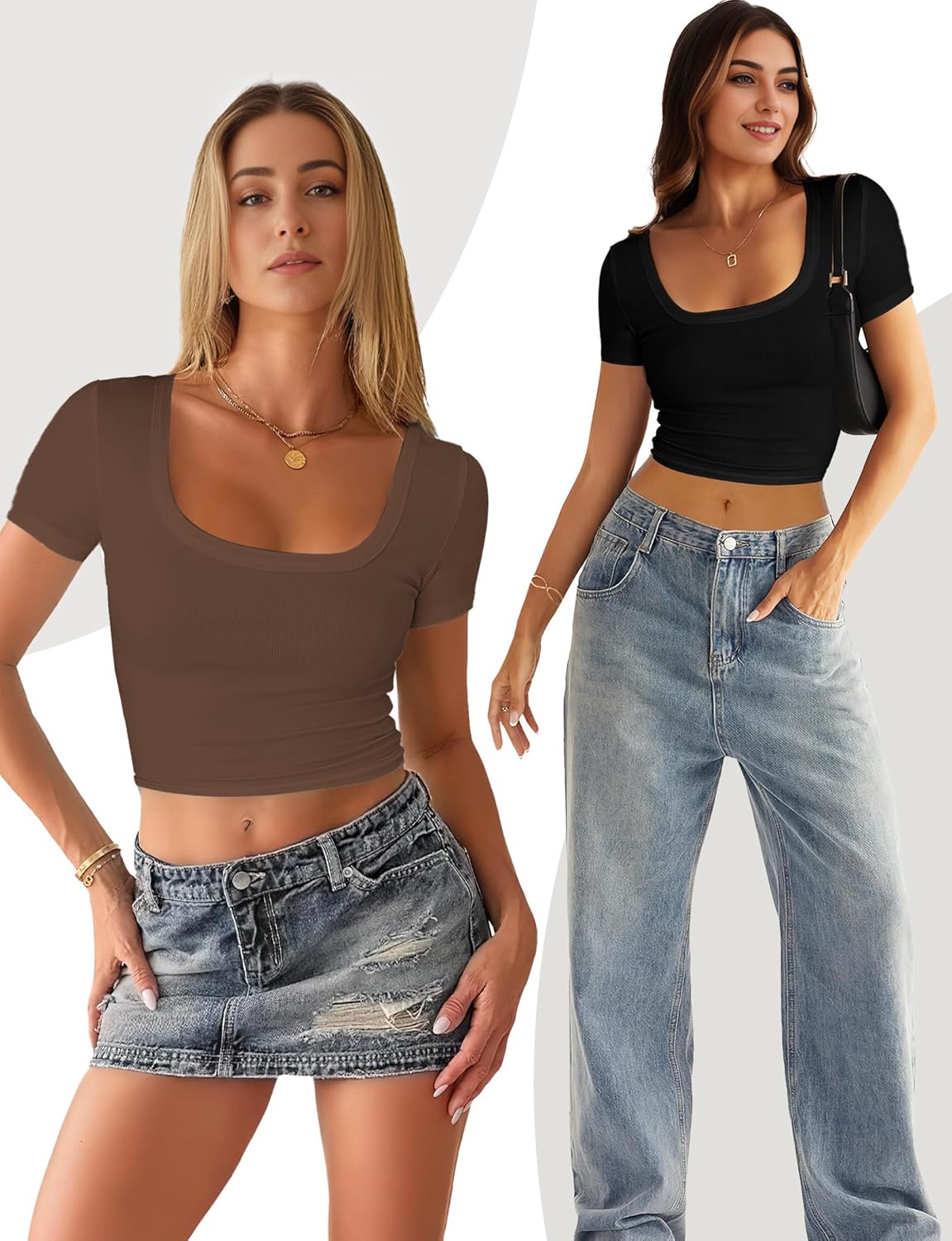 Buauty Womens Ribbed Long Sleeve Shirts Cutout Slim Fit Tee Trendy Sexy Top Fall Fashion 2025 Going Out Tshirts Y2K Clothes - Image 5