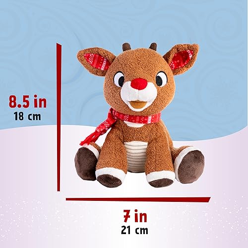 Miniatura 4 de KIDS PREFERRED Rudolph the Red - Reno de nariz - Juguete de peluche de 8 pulgadas
