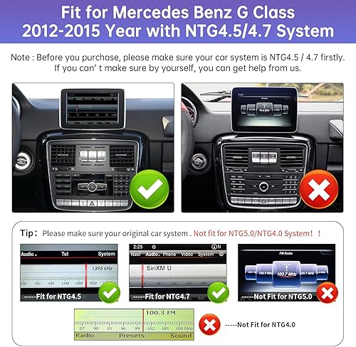 Miniatura 2 de Road Top 12.3 "Android 13 pantalla táctil estéreo del coche con Apple Carplay para Mercedes Benz A CLA GLA G Clase 2013-2015 año con NTG4.5/4.7,