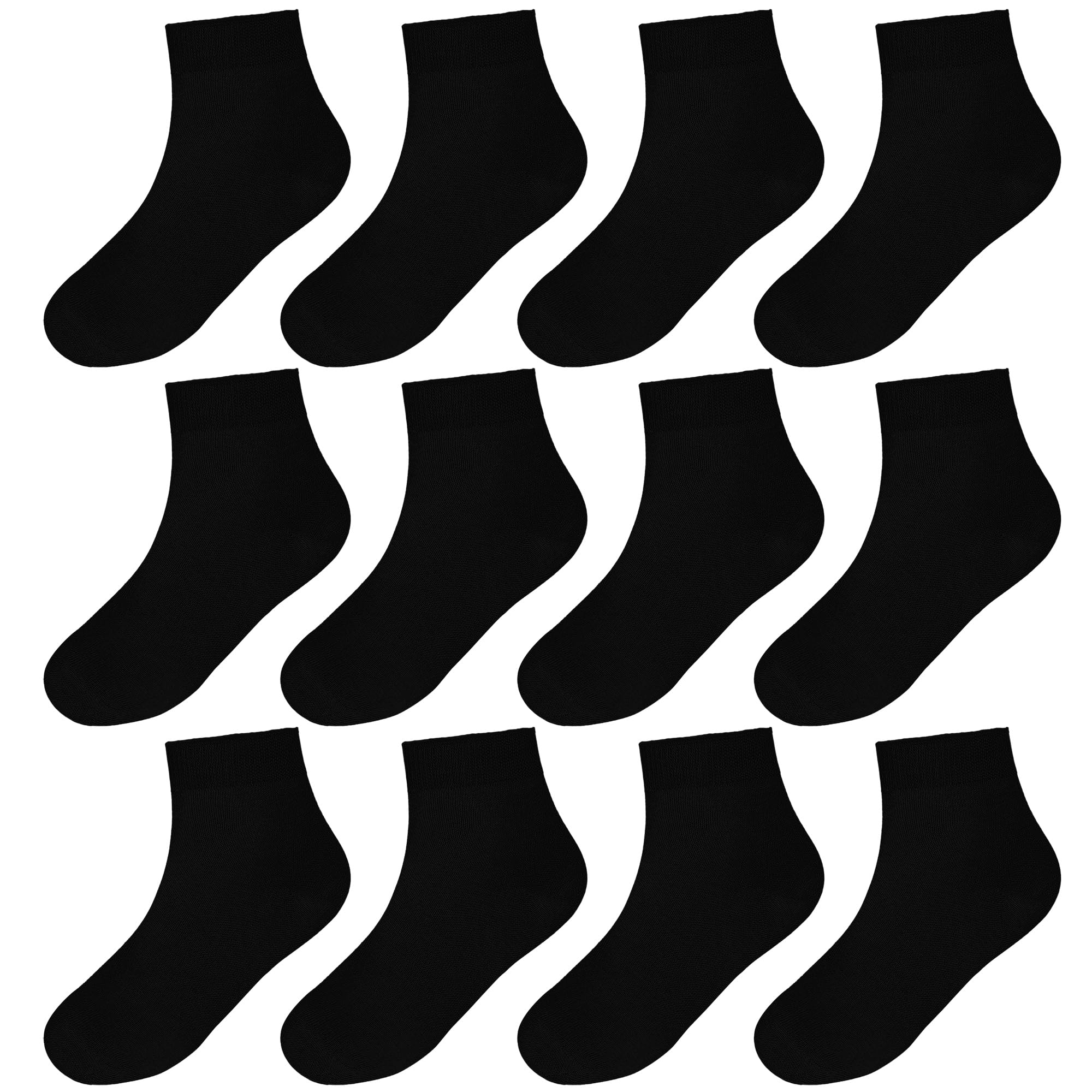 Falari 12 Pairs Boy Toddler Kids Cotton Socks