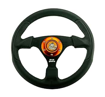 KGW ブラックステアリング レースタイプ ステアリング 29パイ レザー ブラック RACE-TYPE