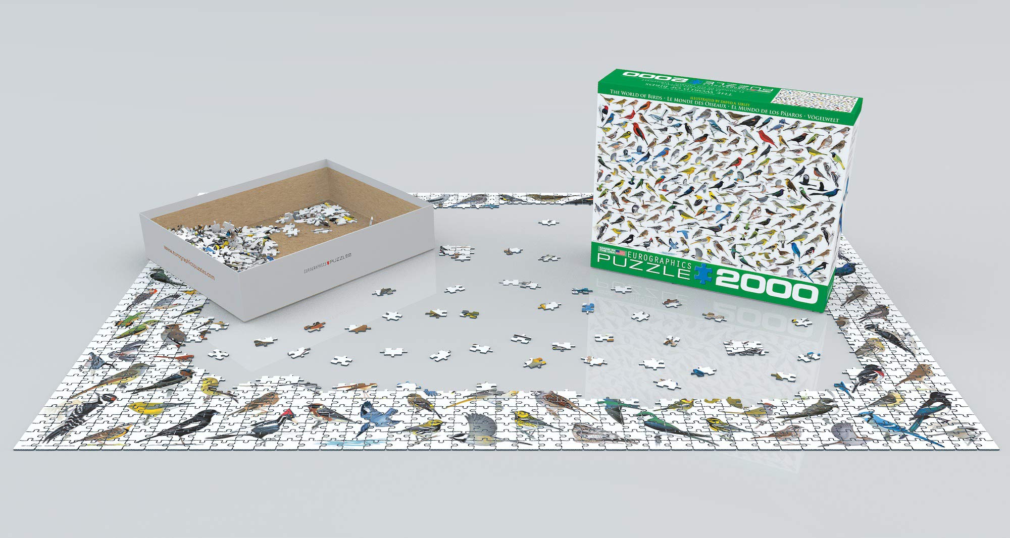 QUATTRO UCCELLI E FIORI CRESTATI - Puzzle Online