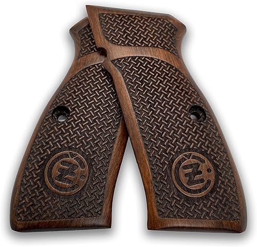 Miniatura 4 de CZ-75 - Empuñadura de pistola hecha a mano de madera de nogal Ars.055 (clásica 2)
