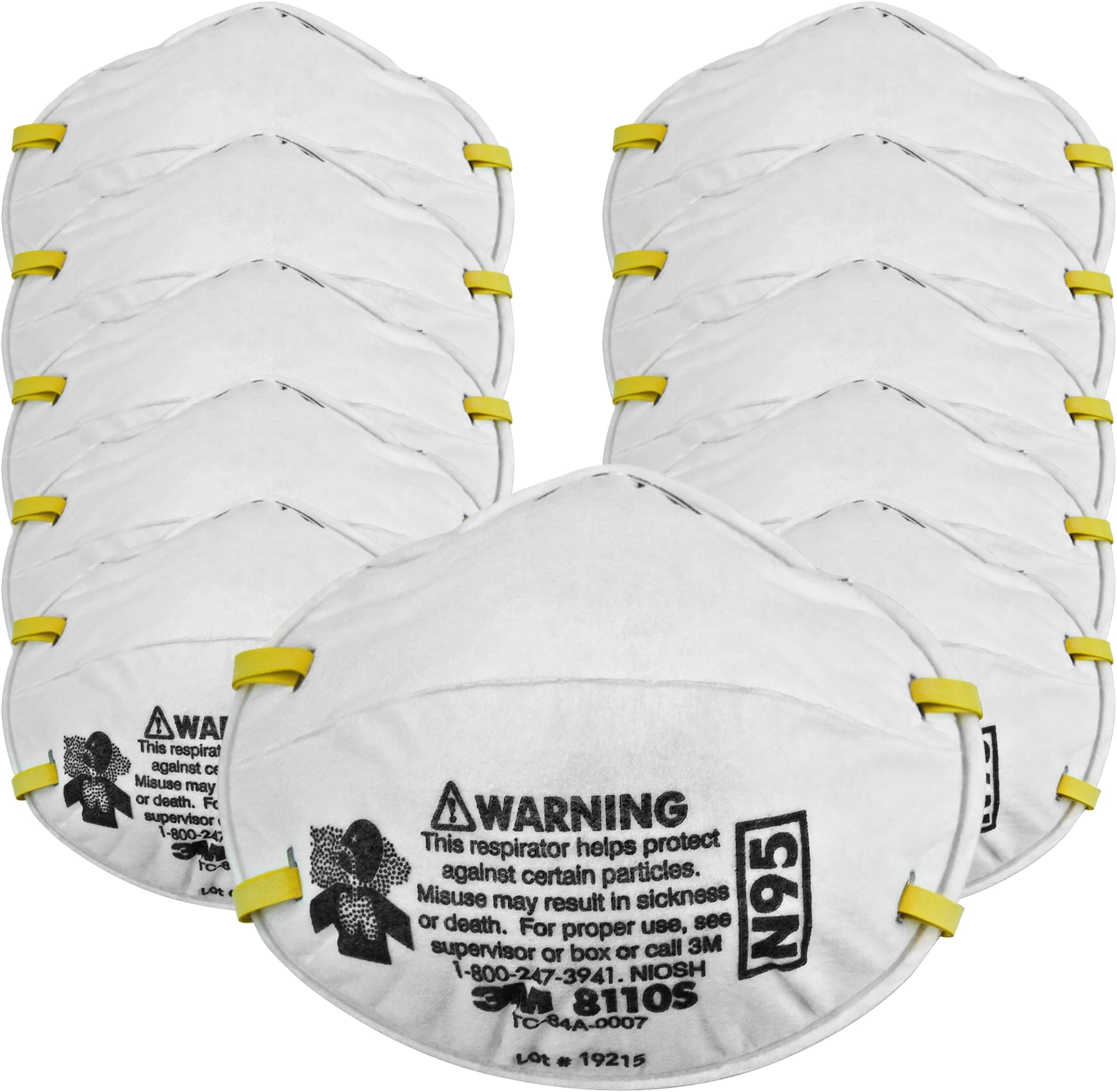 Particulate Disposable Respirator 8110S, N95, NIOSH Approved, Pack of 20