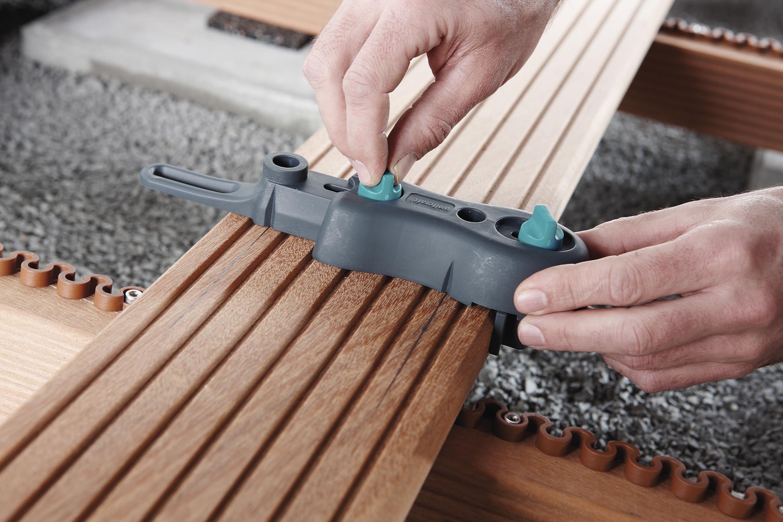 Wolfcraft Kit de Perçage pour Terrasse Bois 3 pièces 100-145 mm